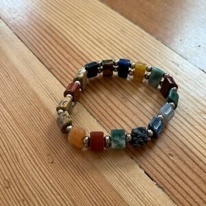 Colorful rock bracelet